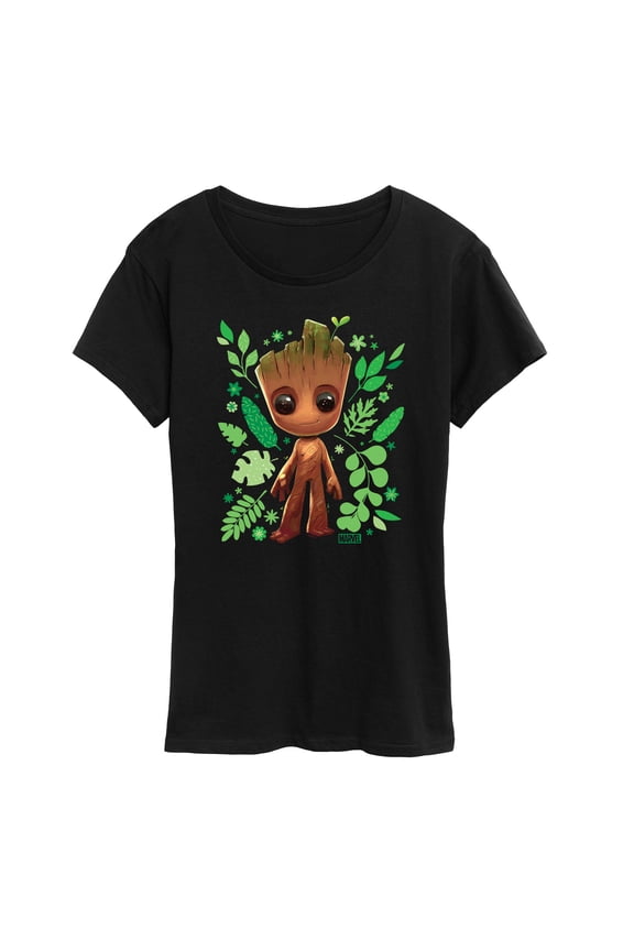 Guardians of the Galaxy - Baby Groot Leaf - Women's Short Sleeve Graphic T-Shirt