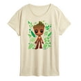 thumbnail image 1 of Marvel Guardians of the Galaxy - Baby Groot Leaf - Women's Short Sleeve Graphic T-Shirt, 1 of 4