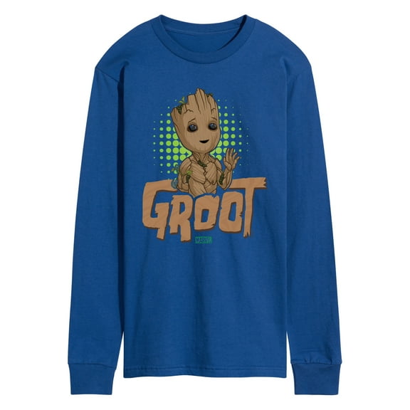 Marvel Guardians of the Galaxy - Baby Groot - Men's Long Sleeve Graphic T-Shirt