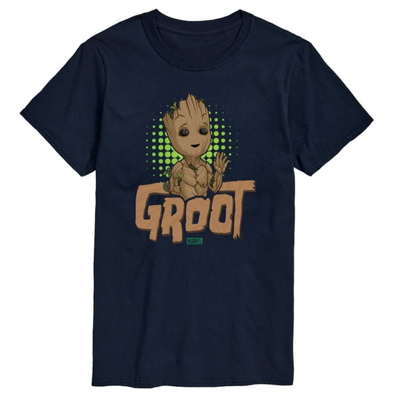 Marvel Guardians of the Galaxy - Baby Groot - Men's Short Sleeve Graphic T-Shirt