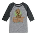 thumbnail image 1 of Marvel Guardians of the Galaxy - Baby Groot - Toddler And Youth Raglan, 1 of 5