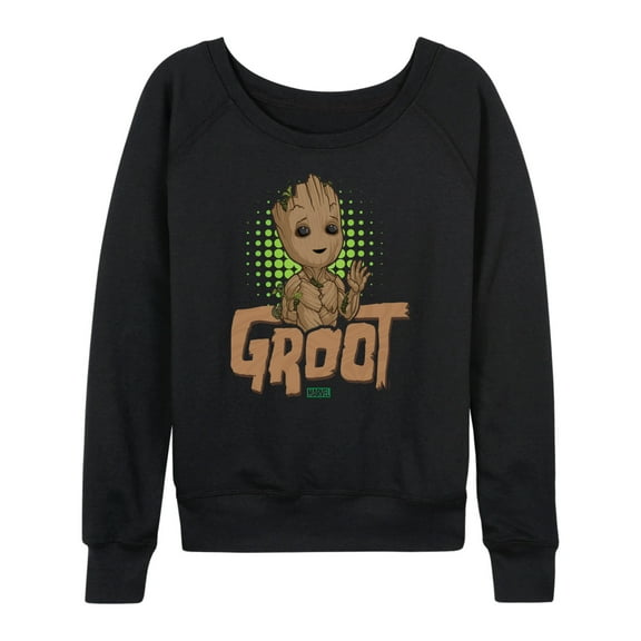 Marvel Guardians of the Galaxy - Baby Groot - Women's French Terry Pullover Sweatshirt
