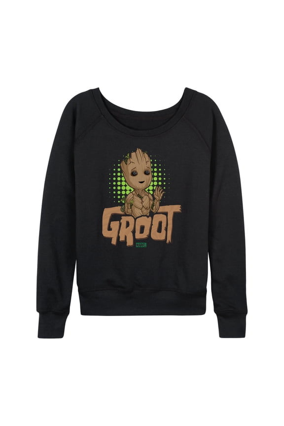 Guardians of the Galaxy - Baby Groot - Women's French Terry Pullover Sweatshirt