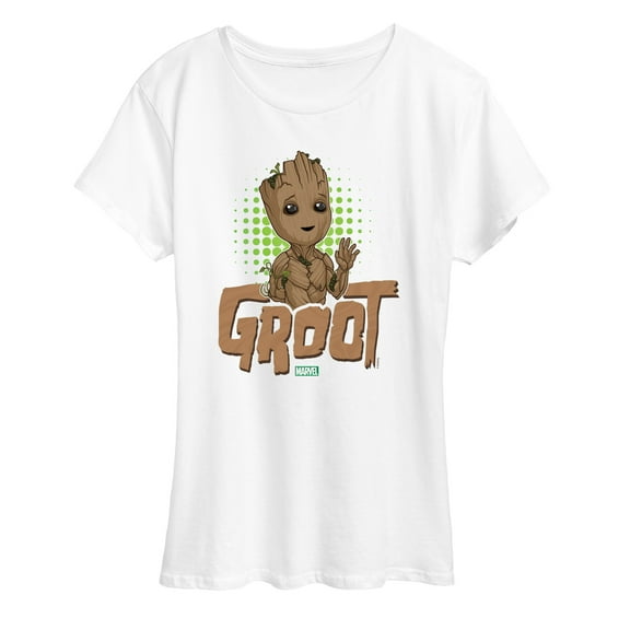 Marvel Guardians of the Galaxy - Baby Groot - Women's Short Sleeve Graphic T-Shirt