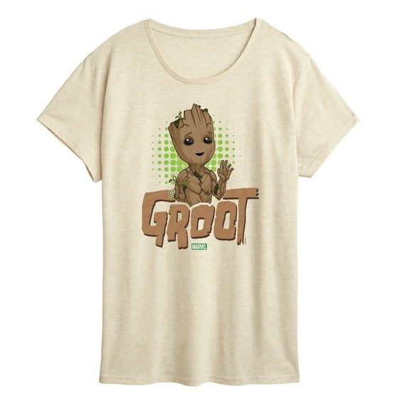 Marvel Guardians of the Galaxy - Baby Groot - Women's Short Sleeve Graphic T-Shirt