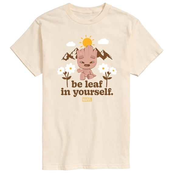 Marvel Guardians of the Galaxy - Be Leaf In Yourself - Men's Short Sleeve Graphic T-Shirt
