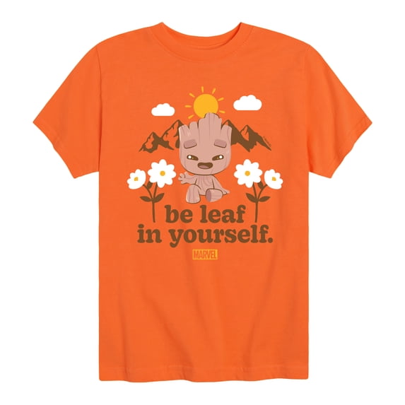 Marvel - Guardians of the Galaxy Be Leaf In Yourself Boys' Short Sleeve Graphic T-Shirt