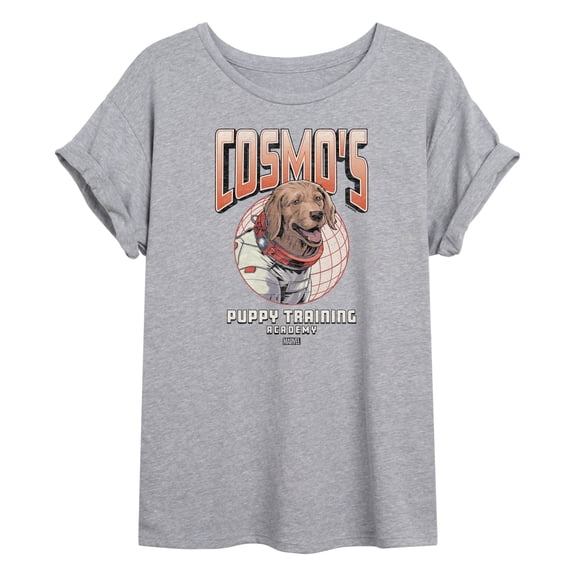 Marvel Guardians of the Galaxy - Cosmos Puppy Training - Women's Oversized Graphic T-Shirt