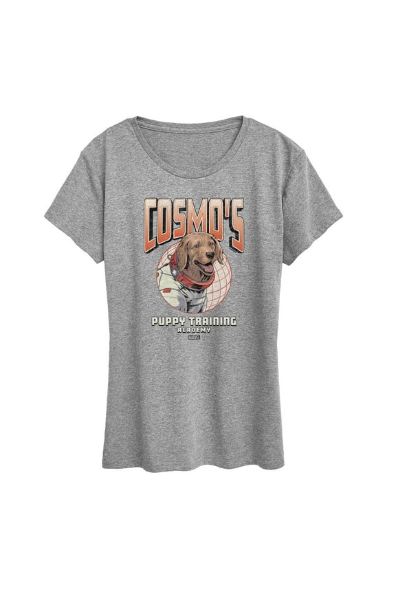 Guardians of the Galaxy - Cosmos Puppy Training - Women's Short Sleeve Graphic T-Shirt