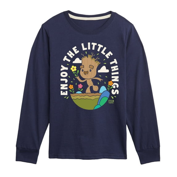 Marvel Guardians of the Galaxy - Enjoy The Little Things - Toddler And Youth Long Sleeve Graphic T-Shirt