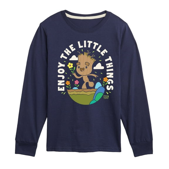 Marvel Guardians of the Galaxy - Enjoy The Little Things - Toddler And Youth Long Sleeve Graphic T-Shirt