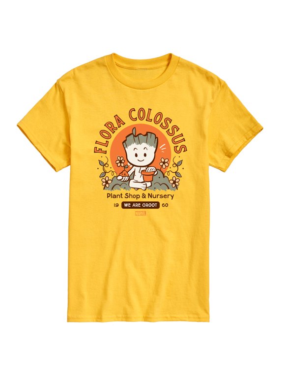- Guardians of the Galaxy Flora Colossus Groot Men's Short Sleeve Graphic T-Shirt