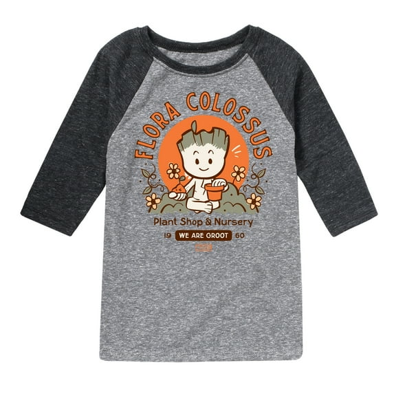 Marvel Guardians of the Galaxy - Flora Colossus Groot - Toddler And Youth Raglan