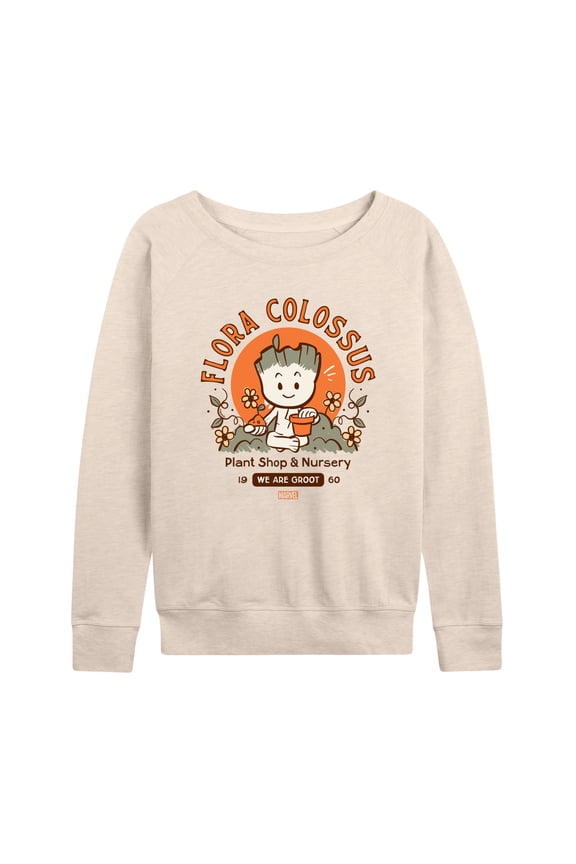 Guardians of the Galaxy - Flora Colossus Groot - Women's French Terry Pullover Long Sleeve Shirt