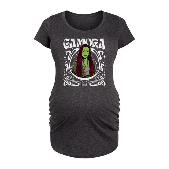Marvel Guardians of the Galaxy - Gamora Art Nouveau - Maternity Scoop Neck Graphic T-Shirt