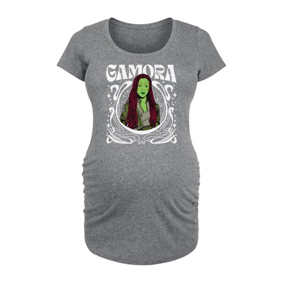 Marvel Guardians of the Galaxy - Gamora Art Nouveau - Maternity Scoop Neck Graphic T-Shirt