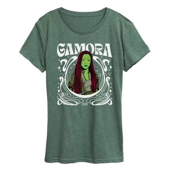 Marvel Guardians of the Galaxy - Gamora Art Nouveau - Women's Short Sleeve Graphic T-Shirt