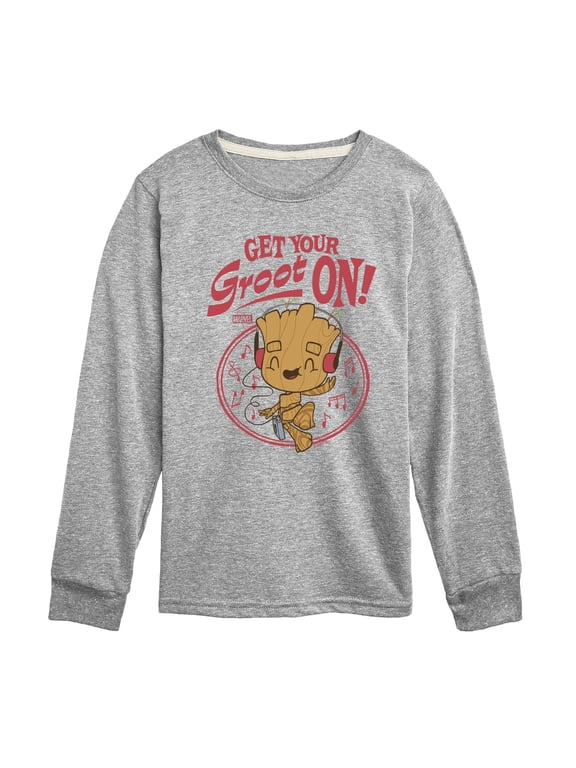 - Guardians of the Galaxy Get Your Groot On Boys' Long Sleeve Graphic T-Shirt