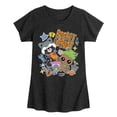 thumbnail image 1 of Marvel Guardians of the Galaxy - Groot And Rocket Stickers - Toddler And Youth Girls Fitted Short Sleeve Graphic T-Shirt, 1 of 5