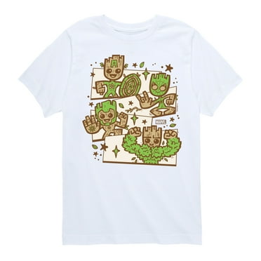 Marvel Guardians of the Galaxy - Groot Characters - Toddler And Youth Short Sleeve Graphic T-Shirt