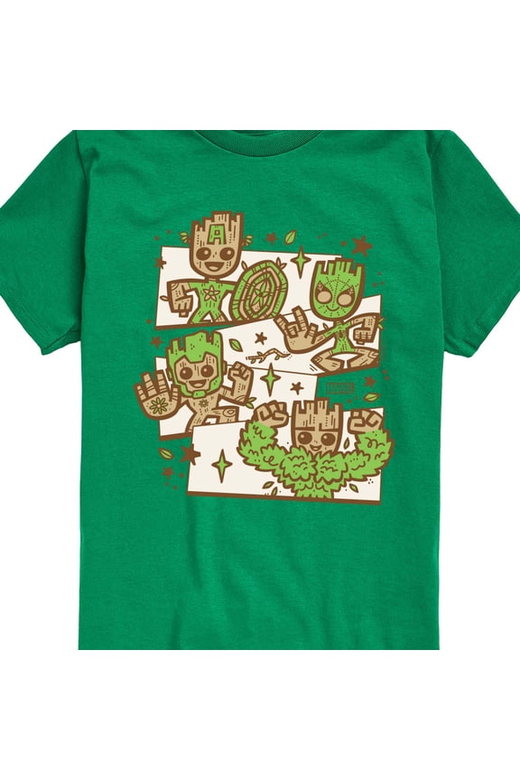 Marvel Guardians of the Galaxy - Groot Characters - Toddler And Youth Short Sleeve Graphic T-Shirt