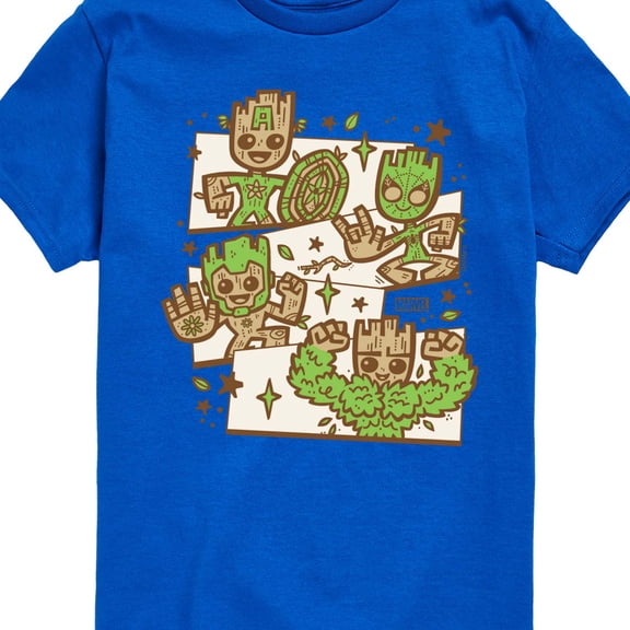 Marvel Guardians of the Galaxy - Groot Characters - Toddler And Youth Short Sleeve Graphic T-Shirt
