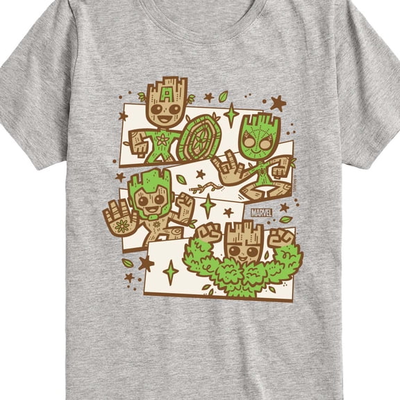 Marvel Guardians of the Galaxy - Groot Characters - Toddler And Youth Short Sleeve Graphic T-Shirt