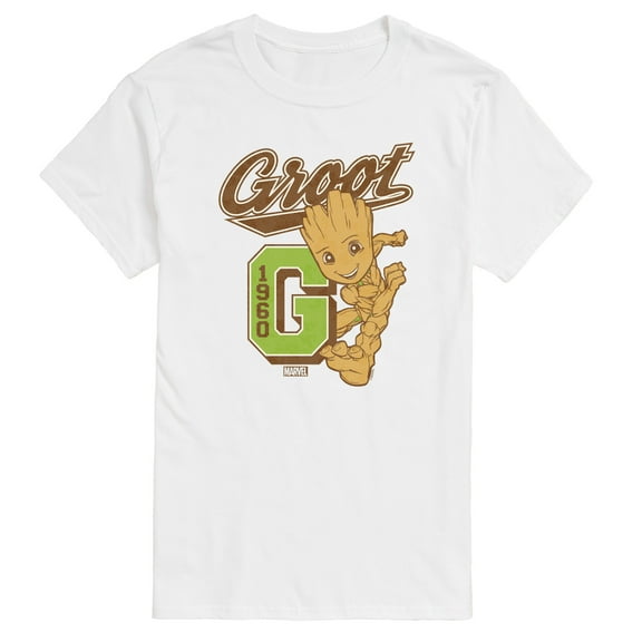 Marvel Guardians of the Galaxy - Groot Collegiate - Men's Short Sleeve Graphic T-Shirt