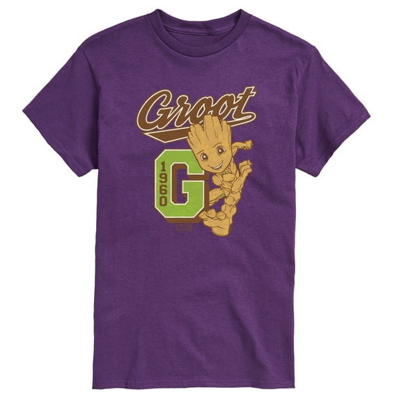 Marvel Guardians of the Galaxy - Groot Collegiate - Men's Short Sleeve Graphic T-Shirt