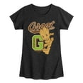 thumbnail image 1 of Marvel Guardians of the Galaxy - Groot Collegiate - Toddler And Youth Girls Fitted Short Sleeve Graphic T-Shirt, 1 of 5