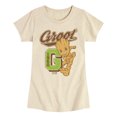 thumbnail image 1 of Marvel Guardians of the Galaxy - Groot Collegiate - Toddler And Youth Girls Fitted Short Sleeve Graphic T-Shirt, 1 of 5