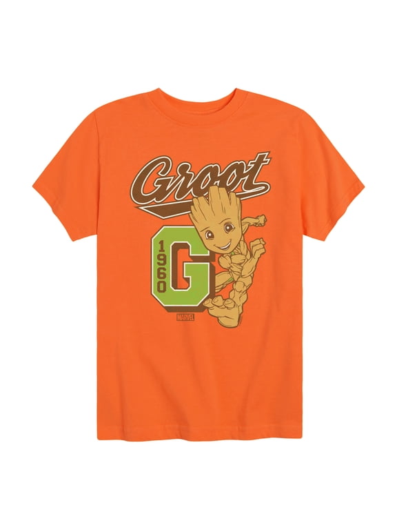 - Guardians of the Galaxy Groot Collegiate Boys' Short Sleeve Graphic T-Shirt