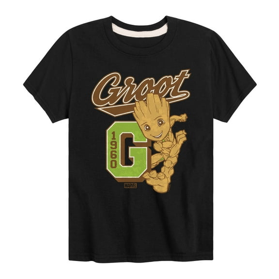 Marvel Guardians of the Galaxy - Groot Collegiate - Toddler And Youth Short Sleeve Graphic T-Shirt
