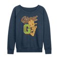 thumbnail image 1 of Marvel Guardians of the Galaxy - Groot Collegiate - Women's French Terry Pullover Long Sleeve Shirt, 1 of 5