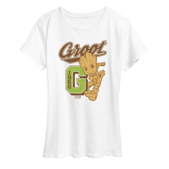 Marvel Guardians of the Galaxy - Groot Collegiate - Women's Short Sleeve Graphic T-Shirt