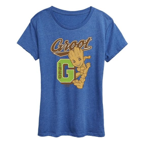 Marvel Guardians of the Galaxy - Groot Collegiate - Women's Short Sleeve Graphic T-Shirt