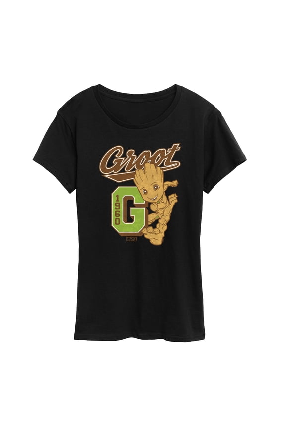 Guardians of the Galaxy - Groot Collegiate - Women's Short Sleeve Graphic T-Shirt