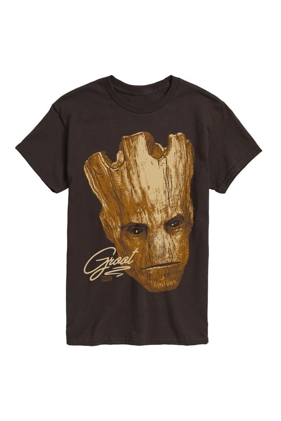 Guardians of the Galaxy - Groot Face Oversized - Men's Short Sleeve Graphic T-Shirt