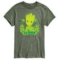thumbnail image 1 of Marvel Guardians of the Galaxy - Groot Go Green St. Patrick's Day - Men's Short Sleeve Graphic T-Shirt, 1 of 5