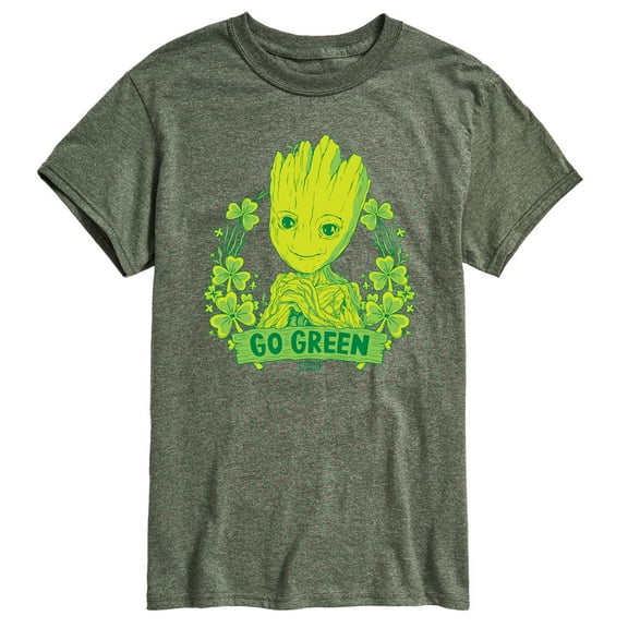 Marvel Guardians of the Galaxy - Groot Go Green St. Patrick's Day - Men's Short Sleeve Graphic T-Shirt