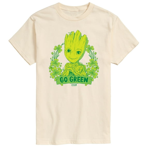 Marvel Guardians of the Galaxy - Groot Go Green St. Patrick's Day - Men's Short Sleeve Graphic T-Shirt