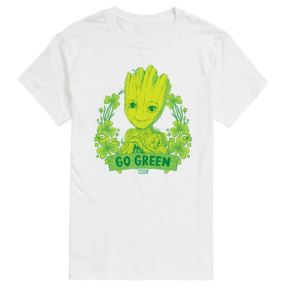 Marvel Guardians of the Galaxy - Groot Go Green St. Patrick's Day - Men's Short Sleeve Graphic T-Shirt