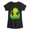 thumbnail image 1 of Marvel Guardians of the Galaxy - Groot Go Green St. Patrick's Day - Toddler And Youth Girls Fitted Short Sleeve Graphic T-Shirt, 1 of 5