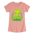 thumbnail image 1 of Marvel Guardians of the Galaxy - Groot Go Green St. Patrick's Day - Toddler And Youth Girls Fitted Short Sleeve Graphic T-Shirt, 1 of 5