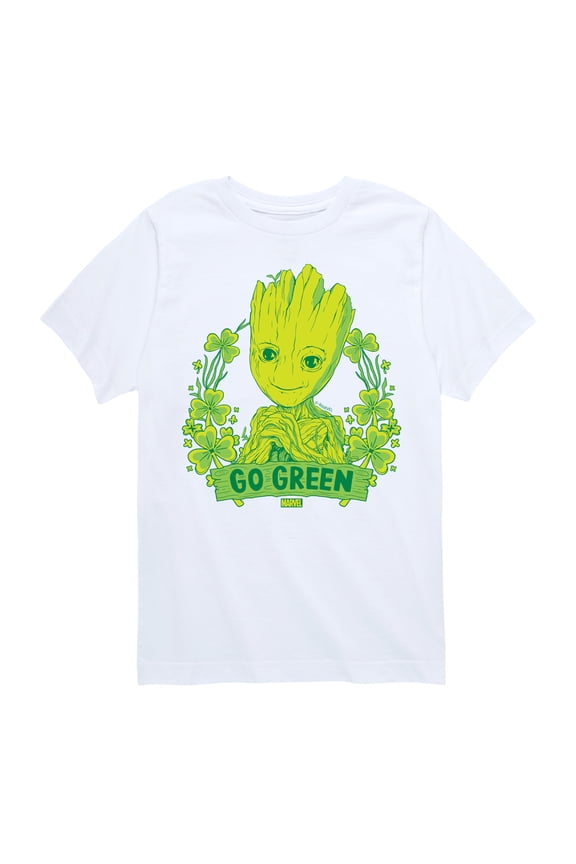 Guardians of the Galaxy - Groot Go Green St. Patrick's Day - Toddler And Youth Short Sleeve Graphic T-Shirt