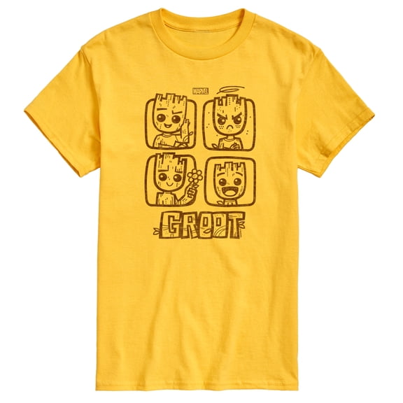 Marvel Guardians of the Galaxy - Groot Grid - Men's Short Sleeve Graphic T-Shirt
