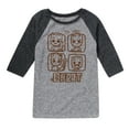 thumbnail image 1 of Marvel Guardians of the Galaxy - Groot Grid - Toddler And Youth Raglan, 1 of 5