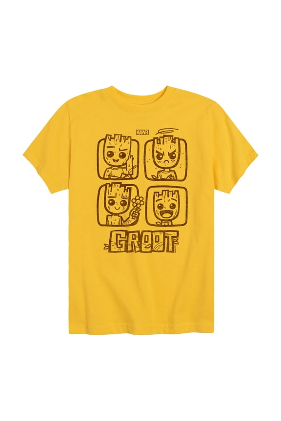 Guardians of the Galaxy - Groot Grid - Toddler And Youth Short Sleeve Graphic T-Shirt
