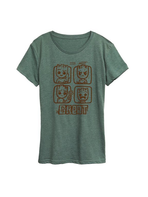 Guardians of the Galaxy - Groot Grid - Women's Short Sleeve Graphic T-Shirt