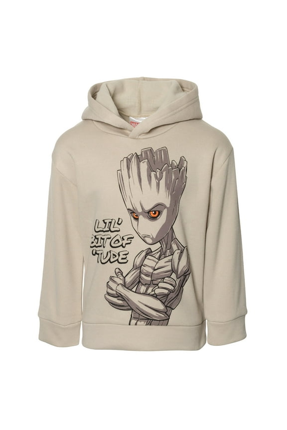 Guardians of the Galaxy Groot Little Boys Fleece Pullover Hoodie Little Kid to Big